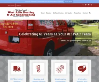 Westallisheating.com(Furnace & AC Install) Screenshot