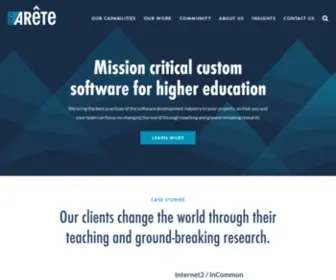 Westarete.com(Custom Software for Higher Education) Screenshot