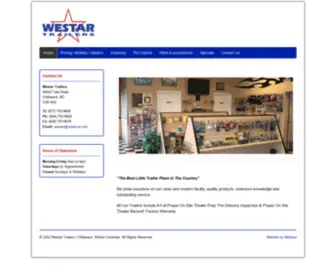 Westartrailers.ca(Westar Trailers) Screenshot