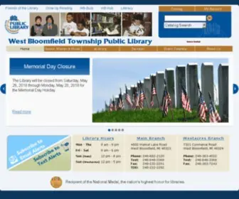 Westbloomfieldlibrary.org(West Bloomfield Township Public Library) Screenshot