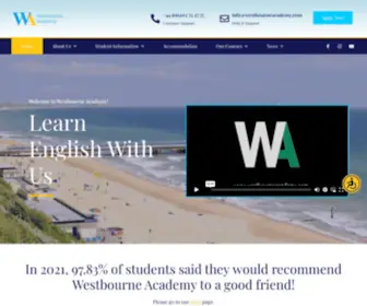 Westbourneacademy.com(High quality language school in bournemouth) Screenshot