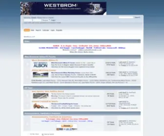 Westbrom.com(The Independent West Bromwich Albion Website) Screenshot