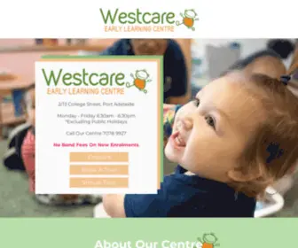 Westcareelc.com.au(Westcare Eearly Learning Centre) Screenshot