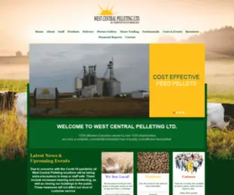 Westcentralpelleting.com(Western Canadian owned West Central Pelleting LTD) Screenshot