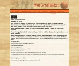 Westcentralwildcatbasketball.com(This site) Screenshot