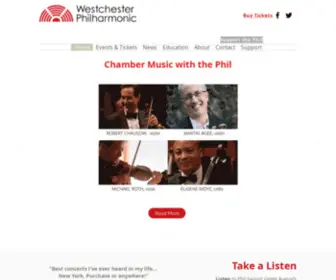 Westchesterphil.org(Westchester Philharmonic) Screenshot