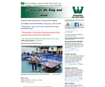 Westchestertabletennis.com(Westchester Table Tennis Center) Screenshot