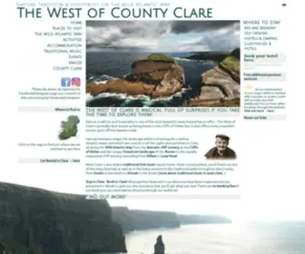 Westclare.net(Places to stay in Ireland Accommodation with a diffference) Screenshot