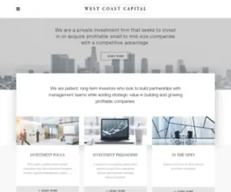 Westcoastcapital.com(West Coast Capital) Screenshot