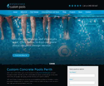 Westcoastcustompools.com.au(West Coast Custom Pools) Screenshot