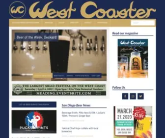 Westcoastersd.com(West Coaster San Diego Craft Beer News) Screenshot