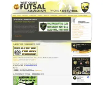 Westcoastfutsal.org.au(West Coast Futsal Association) Screenshot