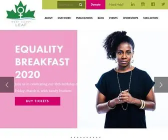Westcoastleaf.org(The West Coast Legal Education and Action Fund) Screenshot