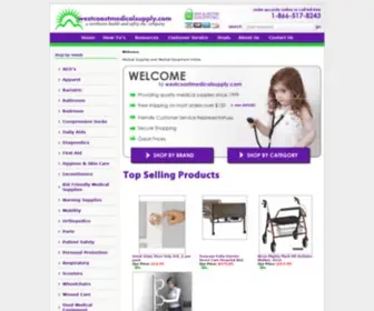 Westcoastmedicalsupply.com(Medical Supplies Medical Equipment and Medical Parts) Screenshot