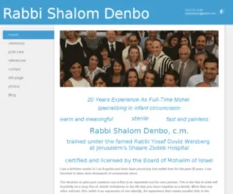 Westcoastmohel.com(Rabbi Shalom Denbo) Screenshot