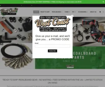Westcoastpedalboard.com(Pedalboards) Screenshot