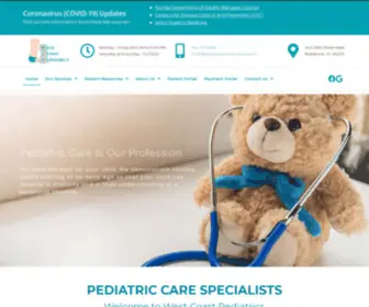 Westcoastpediatricsmd.com(Children's Pediatrics Office) Screenshot
