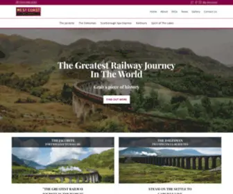 Westcoastrailways.co.uk(Main website west coast railways) Screenshot