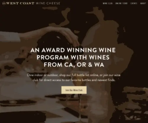 Westcoastsf.com(West coast wine) Screenshot