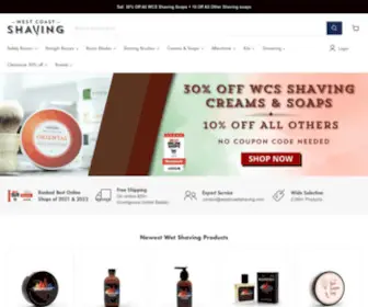 Westcoastshaving.com(Wet Shaving Products & Supplies at West Coast Shaving) Screenshot