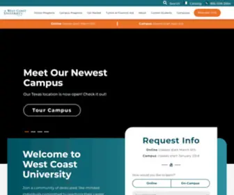 Westcoastuniversity.edu(West Coast University) Screenshot