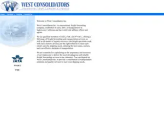 Westconsol.com(West Consolidators Inc) Screenshot