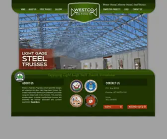 Westcosteel.com(Light Gage Steel Trusses) Screenshot