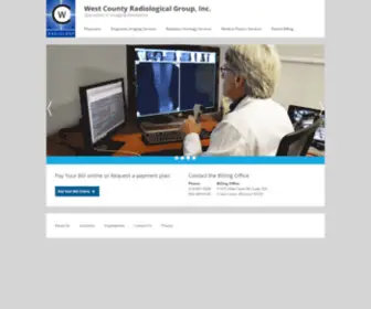 Westcountyradiology.com(West County Radiological Group) Screenshot