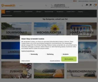 Westech-PV.com(PV-Shop von Westech-Solar Energy) Screenshot