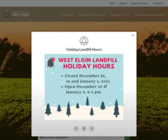 Westelgin.net(Municipality of West Elgin) Screenshot