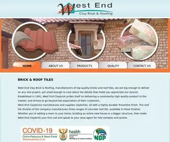 Westendclaybrick.co.za(West End) Screenshot