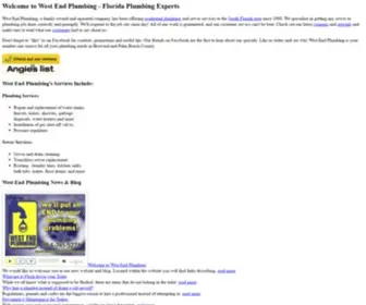 Westendplumbing.com(West End Complete Plumbing Services) Screenshot