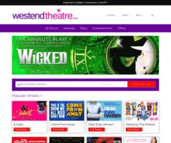 Westendtheatre.com(West End Theatre) Screenshot