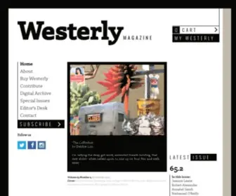 Westerlymag.com.au(Westerly Magazine) Screenshot