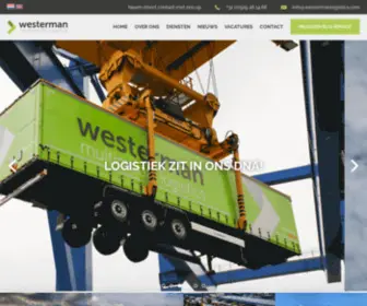 Westermanlogistics.com(Logistiek zit in ons DNA) Screenshot