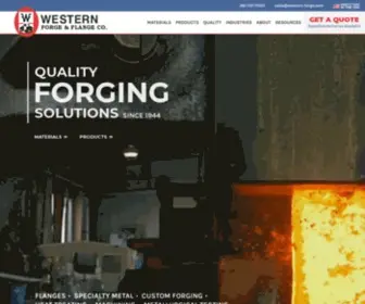 Western-Forge.com(Western Forge & Flange) Screenshot