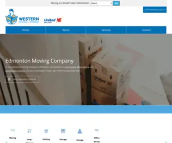 Western-Moving.com(Edmonton moving company) Screenshot