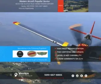 Westernaircraftpropeller.com(Auto Body) Screenshot