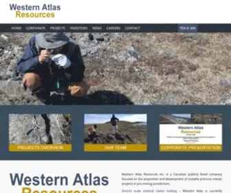 Westernar.com(Acquisition and development of precious metals mining projects) Screenshot