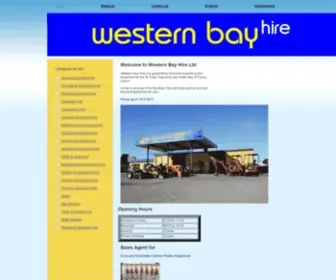 Westernbayhire.co.nz(Western Bay Hire) Screenshot