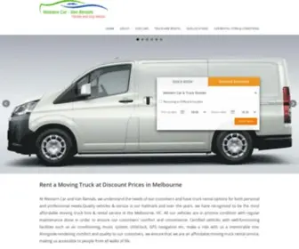 Westerncarvanrentals.com.au(Hire & Rental Moving Truck in Melbourne) Screenshot