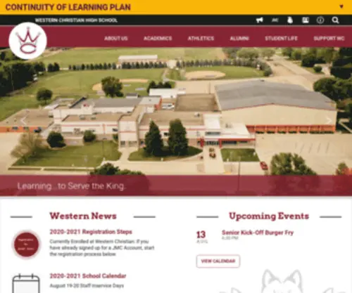 Westernchristianhs.com(Western Christian High School) Screenshot