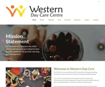 Westerndaycare.ca(Western Day Care) Screenshot