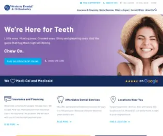 Westerndental.com(Western Dental & Orthodontics) Screenshot