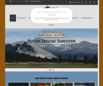 Westerndressageassociation.org(Western Dressage Association of America) Screenshot