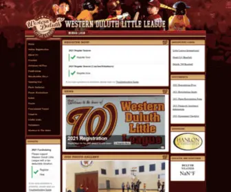 Westernduluthlittleleague.org(Westernduluthlittleleague) Screenshot