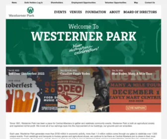 Westernerpark.ca(Your Destination for Celebration) Screenshot