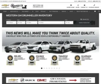 Westerngmdrumheller.com(Western GM Drumheller) Screenshot