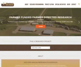 Westerngrains.com(Western Grains Research Foundation) Screenshot