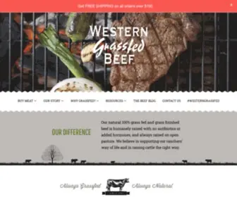 Westerngrassfedbeef.com(Grass Fed Beef) Screenshot